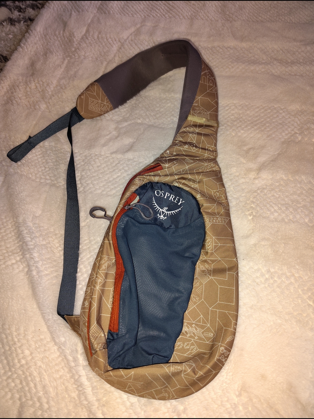 Osprey Men's Sling Bag - Brown & Blue